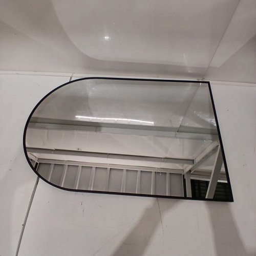 WALL MOUNTED ARCHED WALL MIRROR - 20" X 30" - BLACK - (MODEL: 2030-BK) image 3