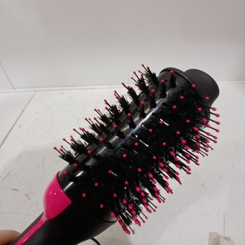 REVLON ONE-STEP CERAMIC HAIR DRYER & VOLUMIZER BRUSH - PINK/BLACK (MODEL: RVDR5222F) image 5