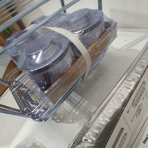 CATERPAX DISPOSABLE BUFFET SET - 6 TRAY - SILVER (ITEM: CP-6T6RFH) image 3