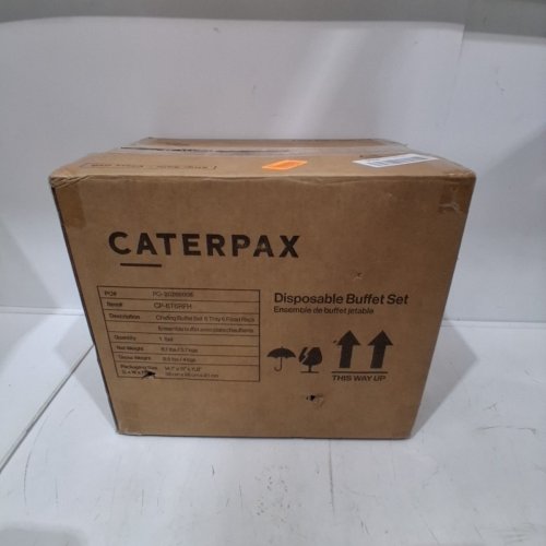 CATERPAX DISPOSABLE BUFFET SET - 6 TRAY - SILVER (ITEM: CP-6T6RFH) image 5