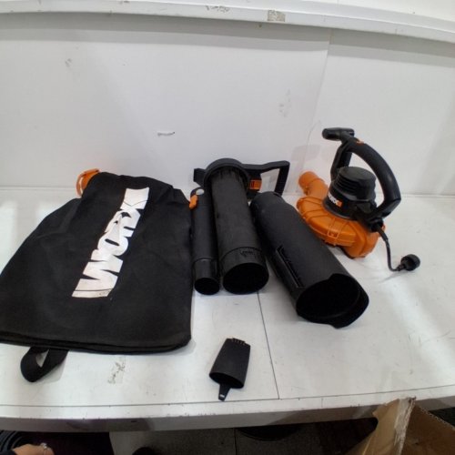 WORX ELECTRIC CODRED BLOWER/VACUUM - 120 V 12A 160/250 MPH 400 CFM - BLACK / ORANGE (MODEL: WG518) image 4