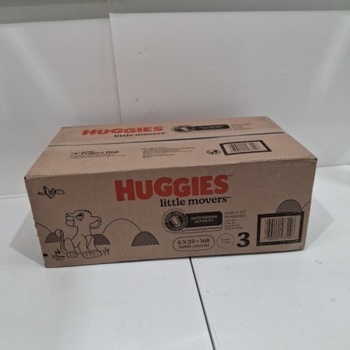 168PK HUGGIES LITTLE MOVERS DISNEY BABY DIAPERS - SIZE 3 (18-28LBS) image 2