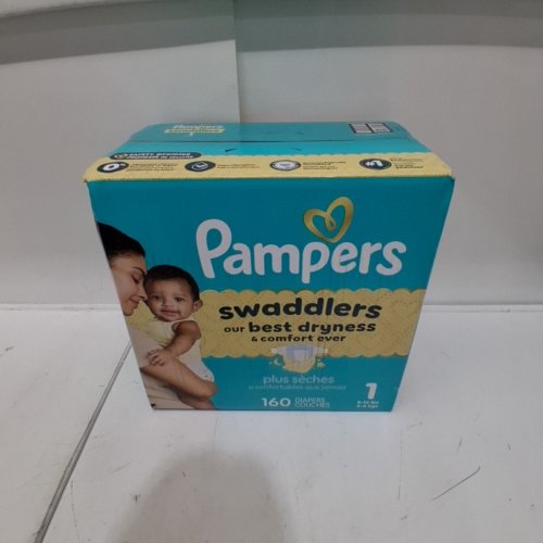 160PK PAMPERS SWADDLERS DIAPERS - SIZE 1 image 2
