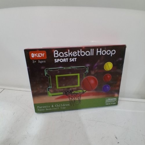 OKKIDY INDOOR LED SCOREBOARD BASKETBALL HOOP - GREEN (ITEM: 777-09G) image 2