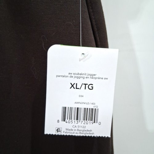WOMEN'S SCUBA KNIT JOGGER PANTS - EXTRA LARGE - BROWN image 4