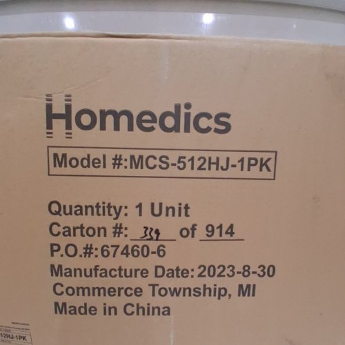 HOMEDICS SHIATSUFLEX MASSAGE CUSHION - GREY (MODEL: MCS-512HJ) image 2