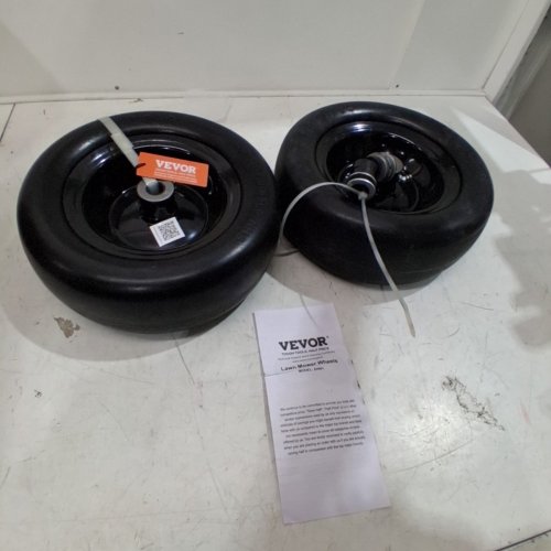 2PK VEVOR LAWN MOWER WHEELS - 11" X 4FT-5" - BLACK (MODEL: ZH001) image 2