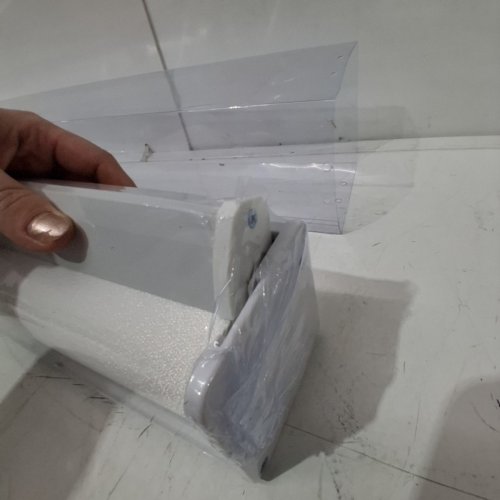 CURLONGER CORDLESS ZEBRA ROLLER BLIND - 19" X 72" - WHITE image 3