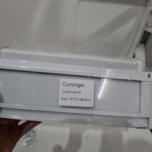 CURLONGER CORDLESS ZEBRA ROLLER BLIND - 19" X 72" - WHITE image 4