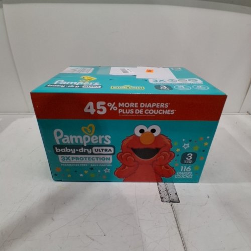 116PK PAMPERS BABY DRY ULTRA DIAPERS - SIZE 3 (16-28 LBS) image 2