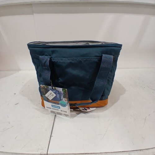 CLEVERMADE TAHOE COLLAPSIBLE SOFT COOLER - 30 CAN - NAVY AND BROWN image 4