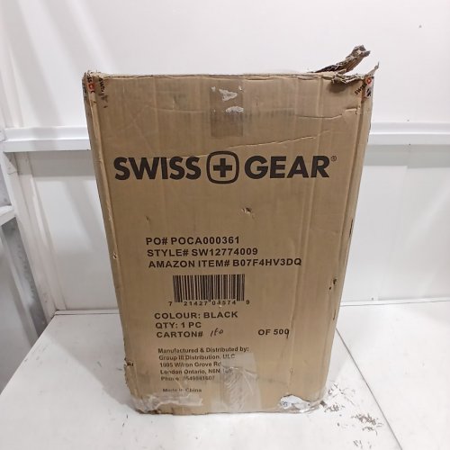 SWISS GEAR UPRIGHT SUITCASE - 24" - BLACK (STYLE: SW12774009) image 5