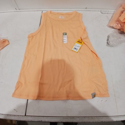 WOMEN'S CARHARTT FITTED RIBBED TANK TOP - EXTRA LARGE - PEACH (MODEL: TK7481-W) image 3