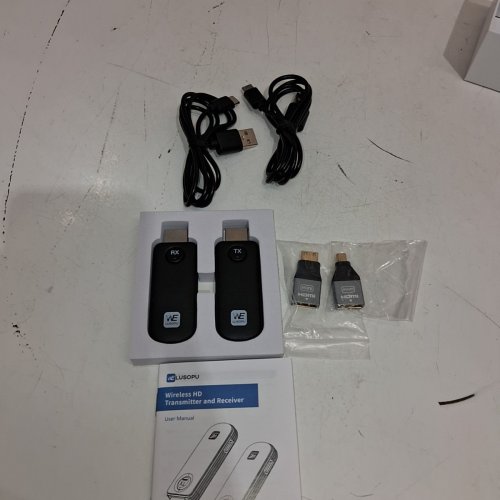 WELUSOPU 1080P WIRELESS HDMI TRANSMITTER AND RECEIVER KIT - 2.4G+5.8G LONG RANGE EXTENDER - BLACK (MODEL: A8) image 2