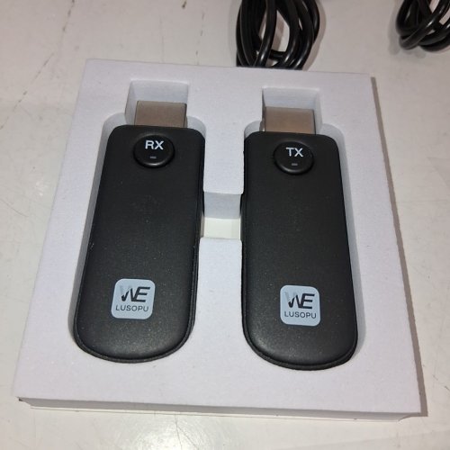 WELUSOPU 1080P WIRELESS HDMI TRANSMITTER AND RECEIVER KIT - 2.4G+5.8G LONG RANGE EXTENDER - BLACK (MODEL: A8) image 4