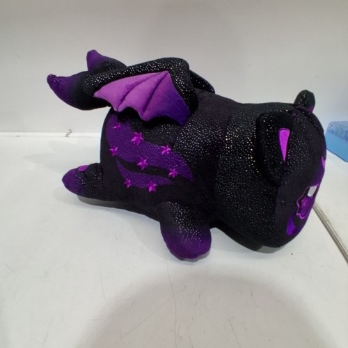 APHMAU DARK DRAGON CART PLUSH TOY - 9" - BLACK/PURPLE image 5
