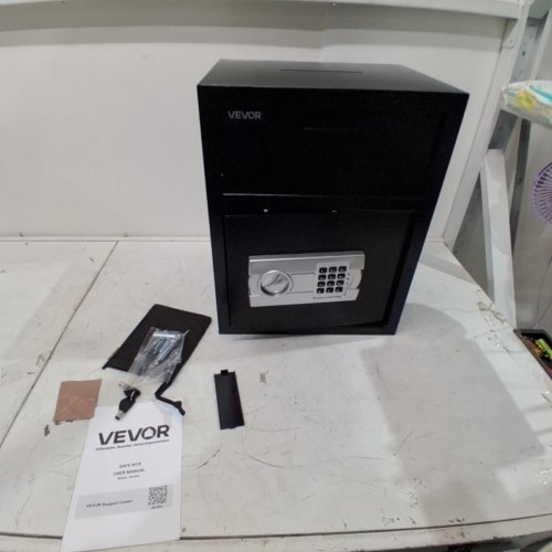 VEVOR DEPOSITORY SAFE WITH DROP SLOT AND CODE LOCK - 1.7L - BLACK (MODEL: SS-450L) image 3