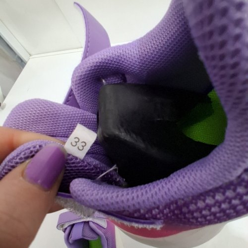 GIRL'S ATHLETIC SNEAKERS - SIZE 2 - PINK/PURPLE image 4