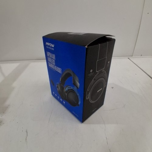 MPOW AIR WIRELESS GAMING HEADSET WITH NOISE CANCELLING MIC - 17HR PLAYTIME - BLACK/BLUE (MODEL: BH415A) image 5