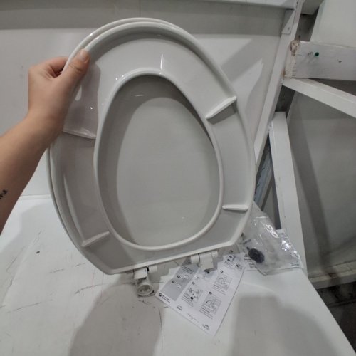 BEMIS SLOW CLOSE EASY CLEAN TOILET SEAT - ELONGATED 18.5" - WHITE (MODEL: 7300SLEC-000) image 4
