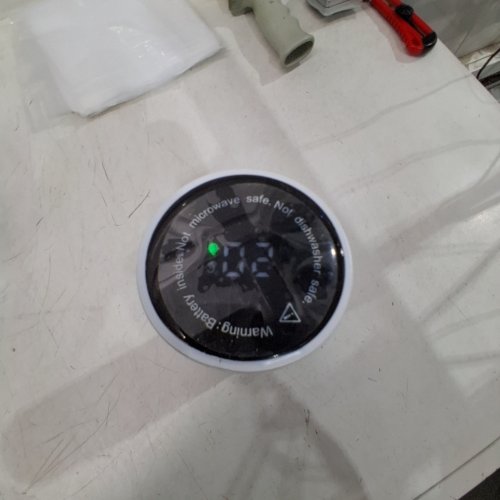 *CUSTOM* WATER BOTTLE WITH LED TEMPERATURE DISPLAY- 12H HOLD - WHITE image 2