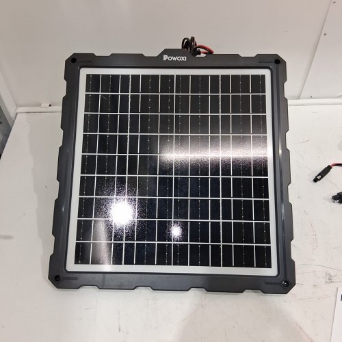 POWOXI UPGRADED BATTERY CHARGING KIT FOR CAR, MARINE, MOTORCYCLE OR RV SOLAR PANEL - 16", 18V, 20W - BLACK (MODEL: PW-SL-M20W) image 2