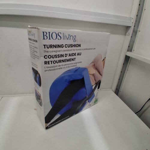 BIOSLIVING U SHAPED TURNING PILLOW - 6" THICK - 14" X 7.5" - BLUE image 3