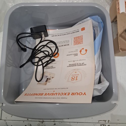 ABRCT AUTOMATIC SELF CLEANING LITTER BOX - WHITE/GREY (MODEL: CT-LBWXY) image 6