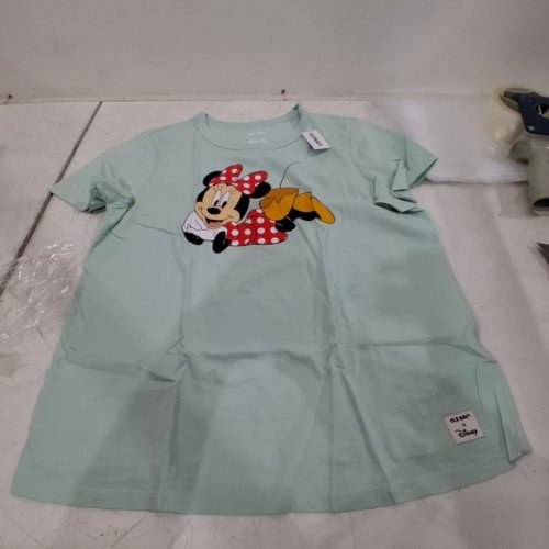 GIRLS OLD NAVY X DISNEY MINNIE MOUSE TSHIRT - MEDIUM- TEAL image 3