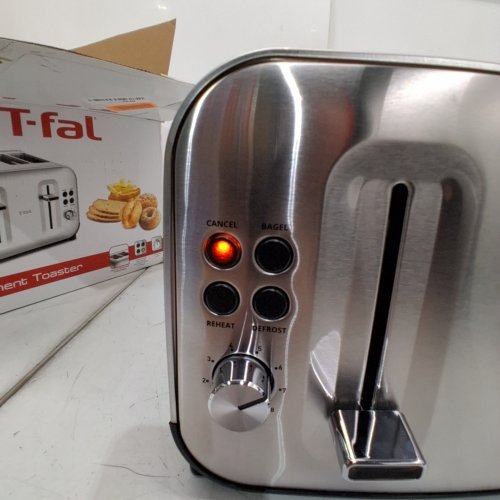 T-FAL ELEMENT TOASTER - 4 SLOT - SILVER - (MODEL: T45-B) image 2