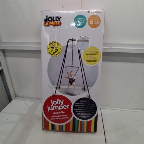 JOLLY JUMPER ELITE BABY EXERCISER - 6FT STAND - 28LB CAP - GREY image 4
