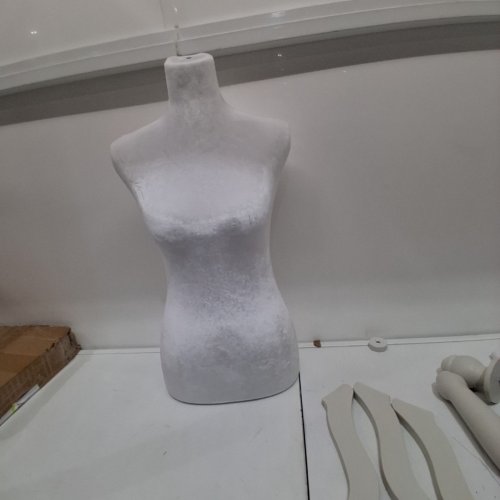 MEETINGHOME DRESS FORM MANNEQUIN - 58" - 67" - WHITE/BEIGE - (MODEL: MQ-FL2104-WHITE) image 3