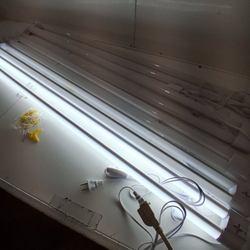5PK DOUBLE BARREL SHOP LED LIGHT BARS - 4FT -WHITE image 2