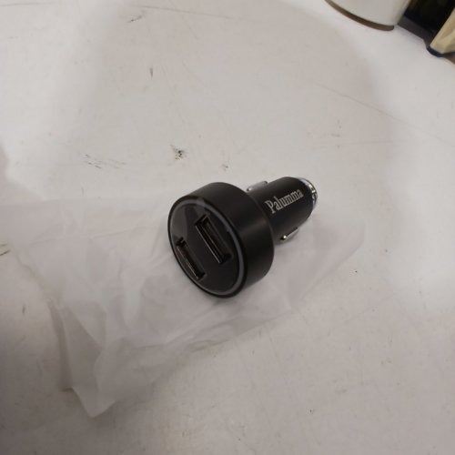 PALUMMA 24W/4.8A DUAL USB CAR CHARGER, 12V TO USB OUTLET WITH CIGARETTE LIGHTER VOLTAGE METER - BLACK image 3