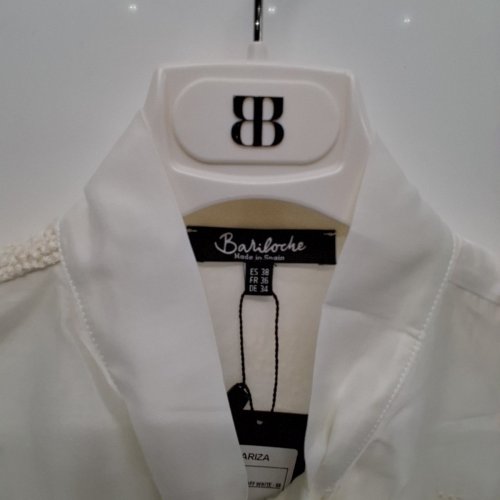 WOMEN'S BARILOCHE SHEAR EMBROIDERED BUTTON-UP BLOUSE - SMALL / MEDIUM - OFF-WHITE (STYLE : ARIZA) image 5