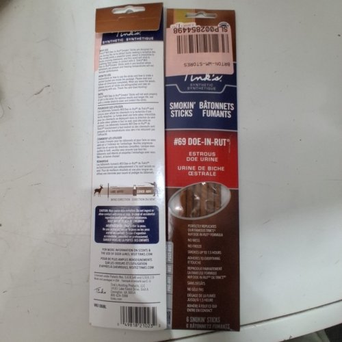 2(6PK) TINKS #69 DOE IN RUT SMOKIN STICKS SYNTHETIC DOE URINE image 3