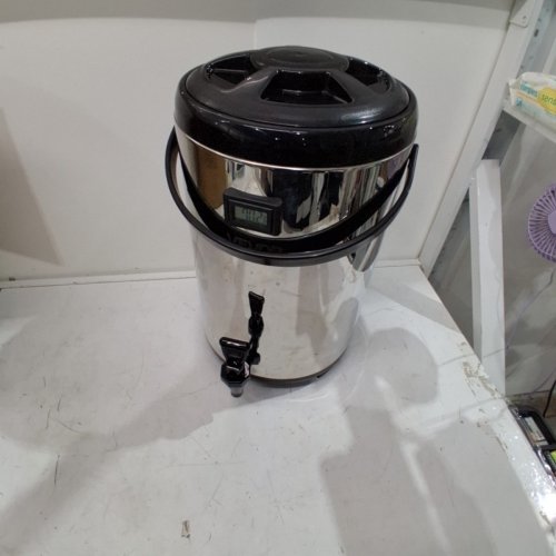 STAINLESS STEEL THERMO INSULATED BEVERAGE DISPENSER WITH SPIGOT AND TEMPERATURE DISPLAY - 9.2L - SILVER/BLACK (MODEL: WNS-D4) image 2