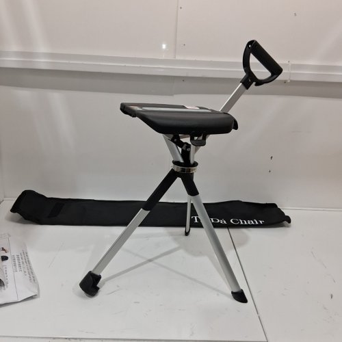 STEP2GOLD TA-DA CHAIR SERIES 2 PORTABLE WALKING STICK, CANE WITH SEAT, FOLDABLE CHAIR FOR CAMPING & HIKING - 32.3" - BLACK image 3