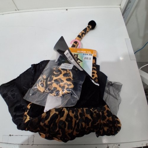 5PC GIRLS PARTYHOLIC KITTY CAT COSTUME - MEDIUM (8/10) - BLACK/BROWN image 2