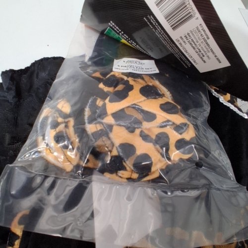 5PC GIRLS PARTYHOLIC KITTY CAT COSTUME - MEDIUM (8/10) - BLACK/BROWN image 3
