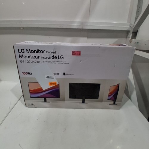 LG CURVED DISPLAY COMPUTER MONITOR WITH ADJUSTABLE TILT, USB-C & SRGB 99% - 27" - 1080 FDH - 100HZ - 5MS - BLACK (MODEL: 27U421A) image 5