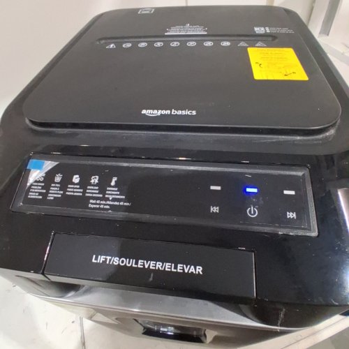 AMAZON BASICS 200-SHEET AUTO-FEED CROSS-CUT PAPER SHREDDER WITH PULLOUT BASKET - 200 SHEET - 120 V - 360W - BLACK (MODEL: B0B15J4X22/AU200XA) image 3
