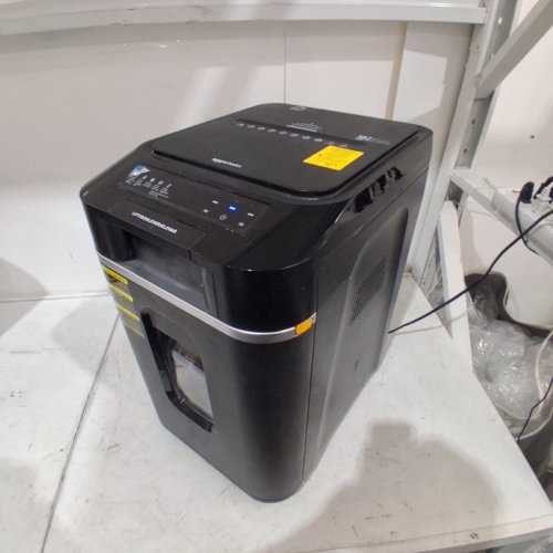 AMAZON BASICS 200-SHEET AUTO-FEED CROSS-CUT PAPER SHREDDER WITH PULLOUT BASKET - 200 SHEET - 120 V - 360W - BLACK (MODEL: B0B15J4X22/AU200XA) image 5