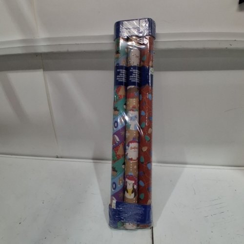3PK KIRKLAND SIGNATURE WRAPPING PAPER 3 ROLLS - 270 SQ. FT - MULTICOLOR (MODEL: 1487739) image 3
