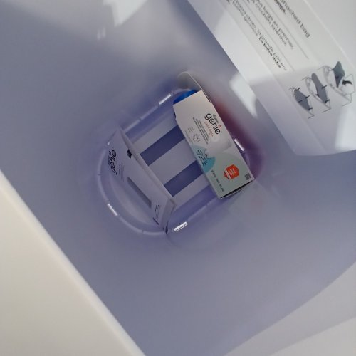 DIAPER GENIE ESSENCE PAIL WITH 18 EASY ROLL REFILL BAGS - 23" - WHITE (MODEL:‎ I000908) image 3