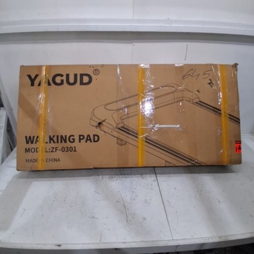 YAGUD 2‑IN‑1 UNDER‑DESK WALKING PAD AND TREADMILL WITH COMPACT LED DISPLAY - 2.5 HP - 3.8 MPH MAX - SILVER (MODEL: ZF-0301) image 4