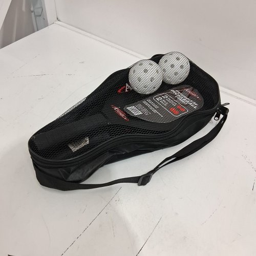 ATOMICA PICKLEBALL SET - 2 BALLS, 2 RACKETS - BLACK/WHITE image 3