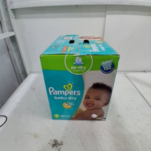 192PK PAMPERS BABY-DRY DIAPERS WITH AIR DRY CHANNELS - SIZE 3 image 3