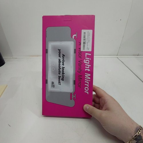VANITY MIRROR FOR CAR VISOR - BLACK image 4