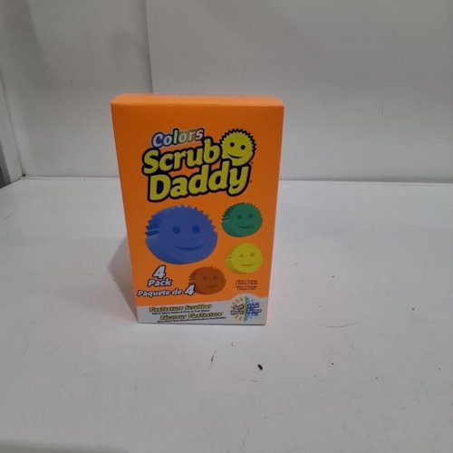4PK SCRUB DADDY NON-SCRATCH SCRUBBER SPONGES - ASSORTED COLOURS image 2
